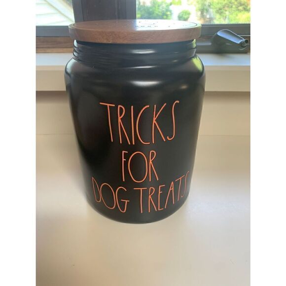 Rae Dunn TRICKS FOR
DOG TREATS Canister - Picture 3 of 3
